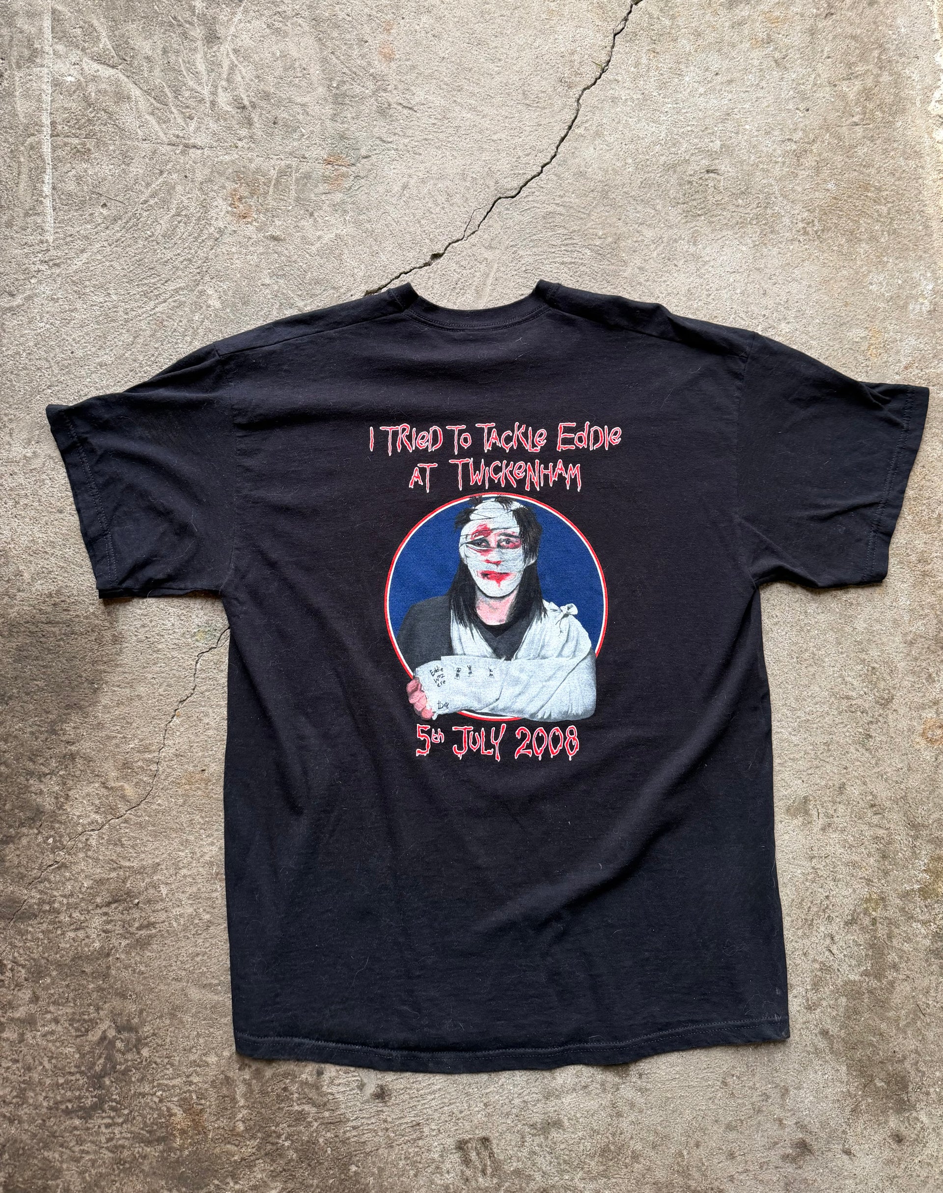 00s Iron Maiden “I Tried to Tackle Eddie at Twickenham” 2008 Tee | Size XL