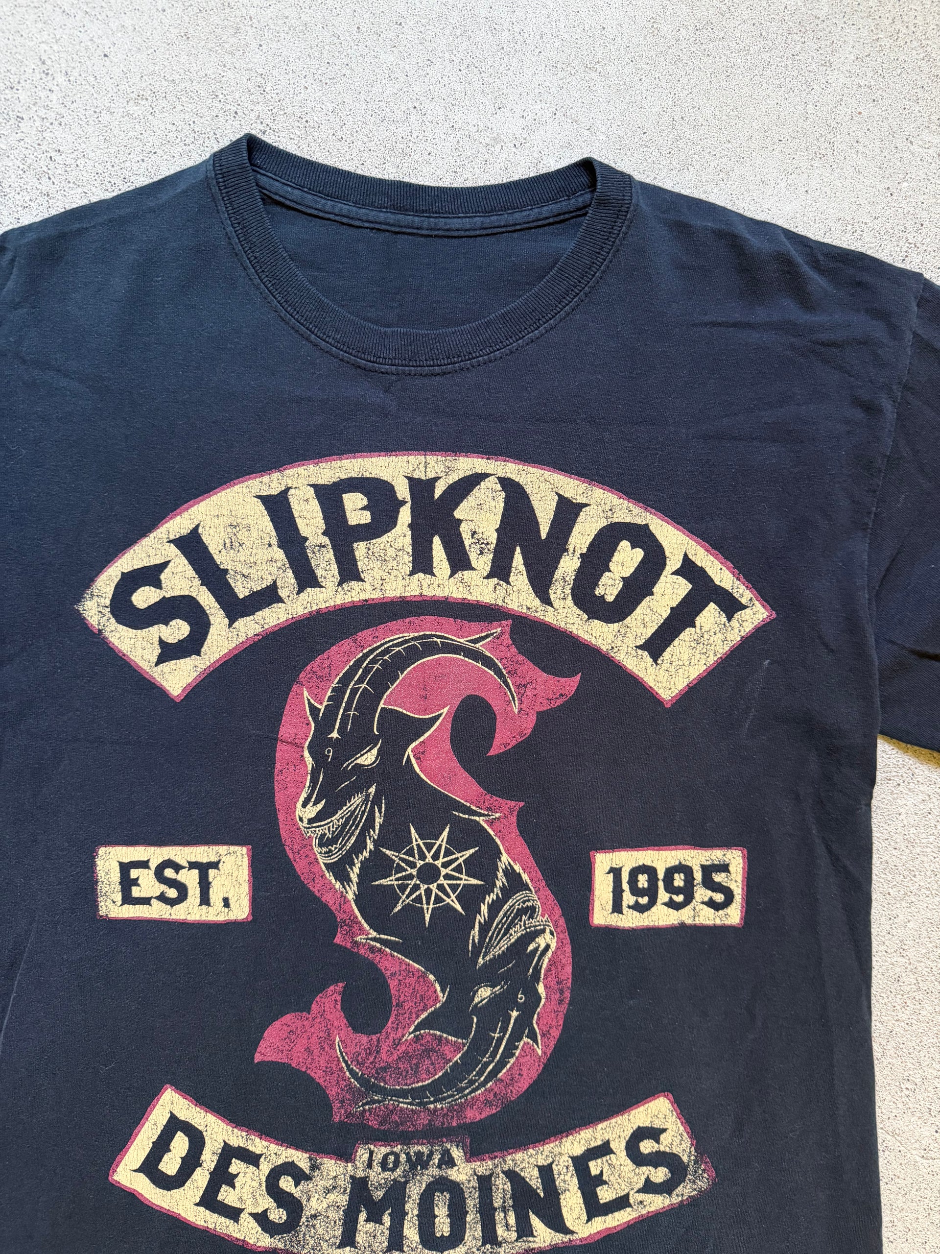 2010s Slipknot Des Moines Double Print T-Shirt | Size L
