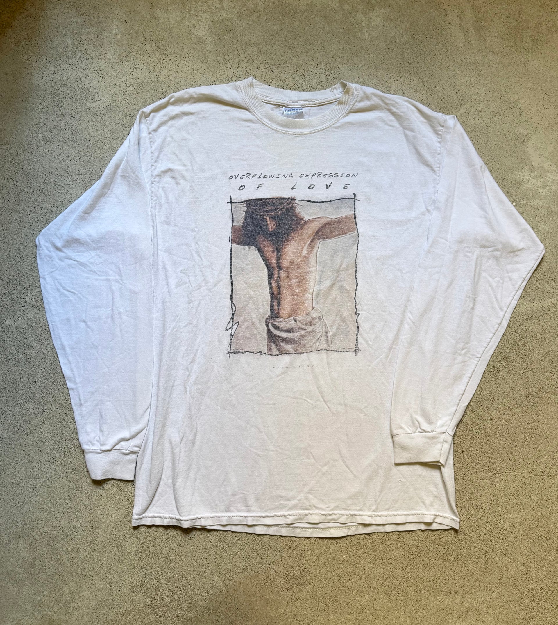90s Jesus “Overflowing Expression of Love” Long Sleeve Tee | Size L
