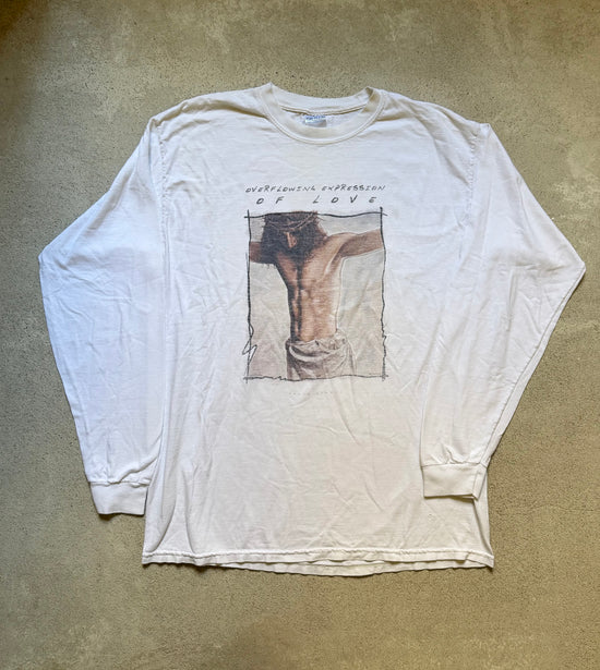 90s Jesus “Overflowing Expression of Love” Long Sleeve Tee | Size L
