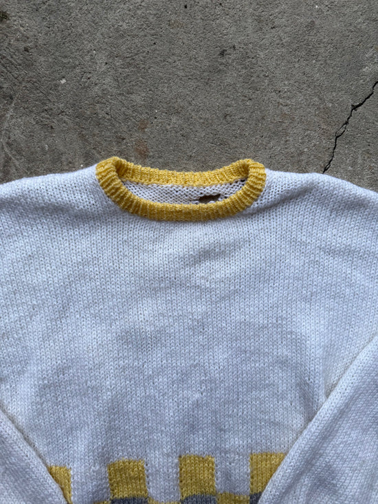 80s Vintage Knit Sweater | Size L