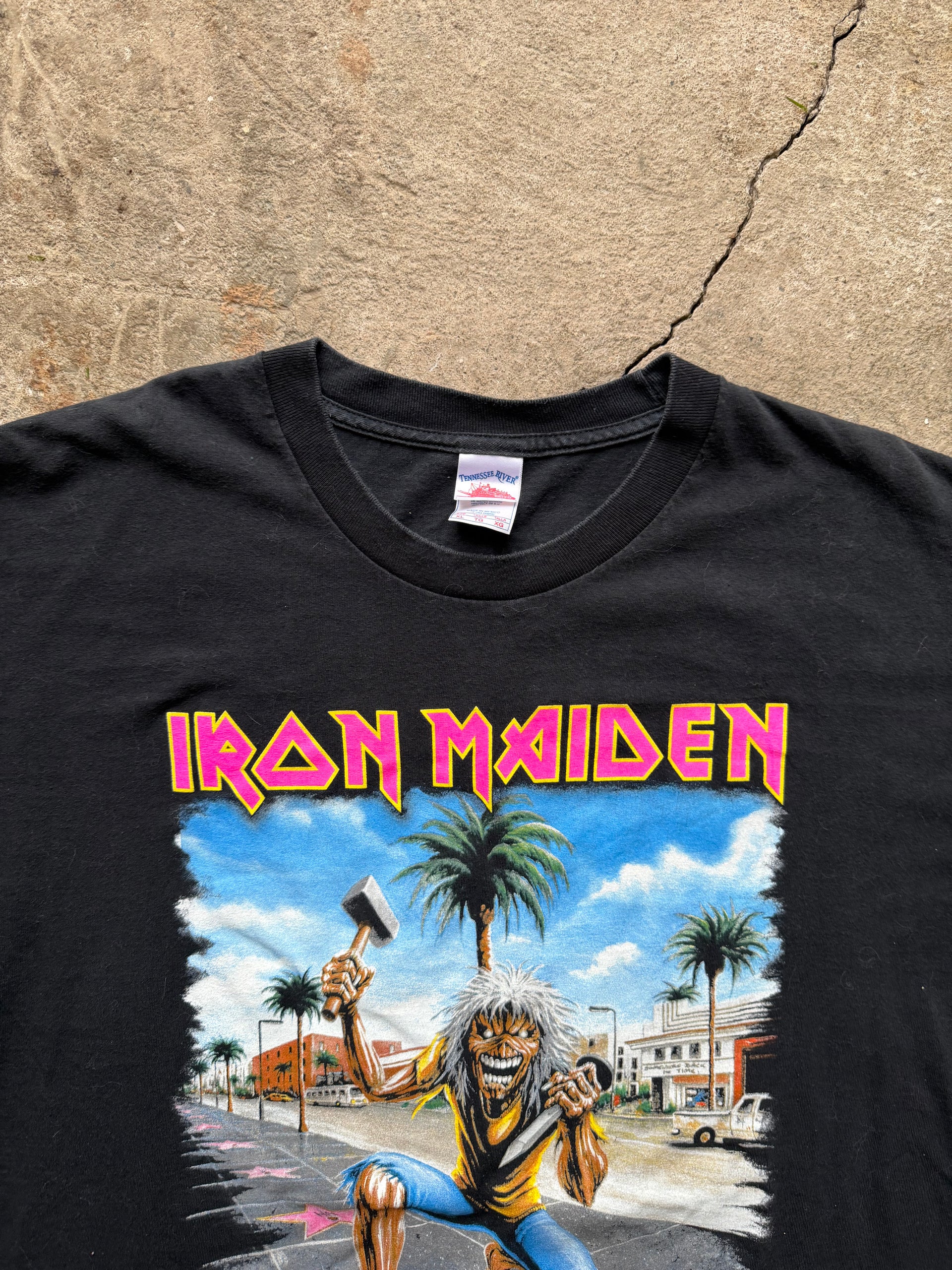 00s Iron Maiden LA Forum Hollywood Walk of Fame T-Shirt | Size XL