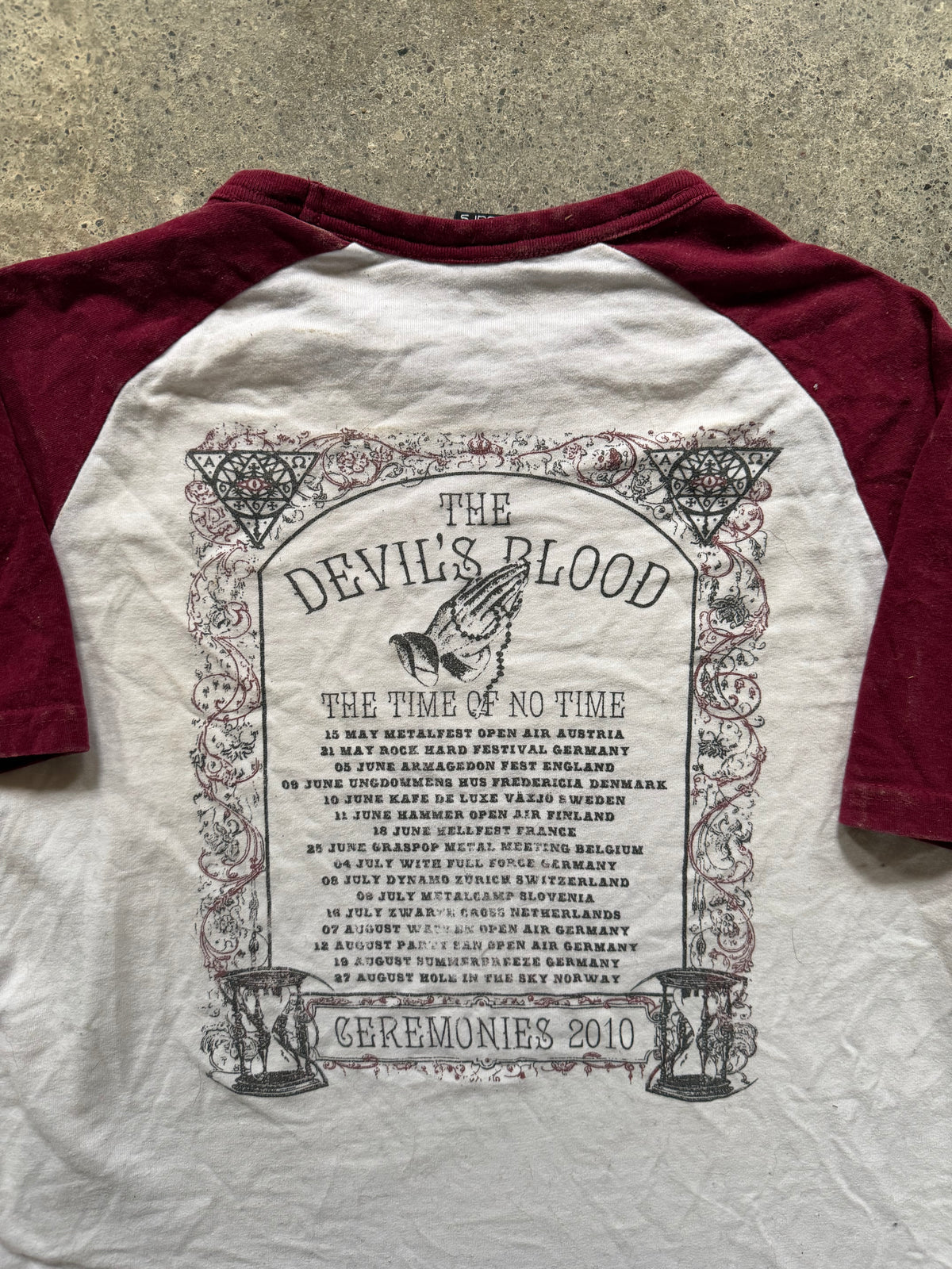 2010 The Devil’s Blood Ceremonies Tour Raglan T-Shirt | Size M