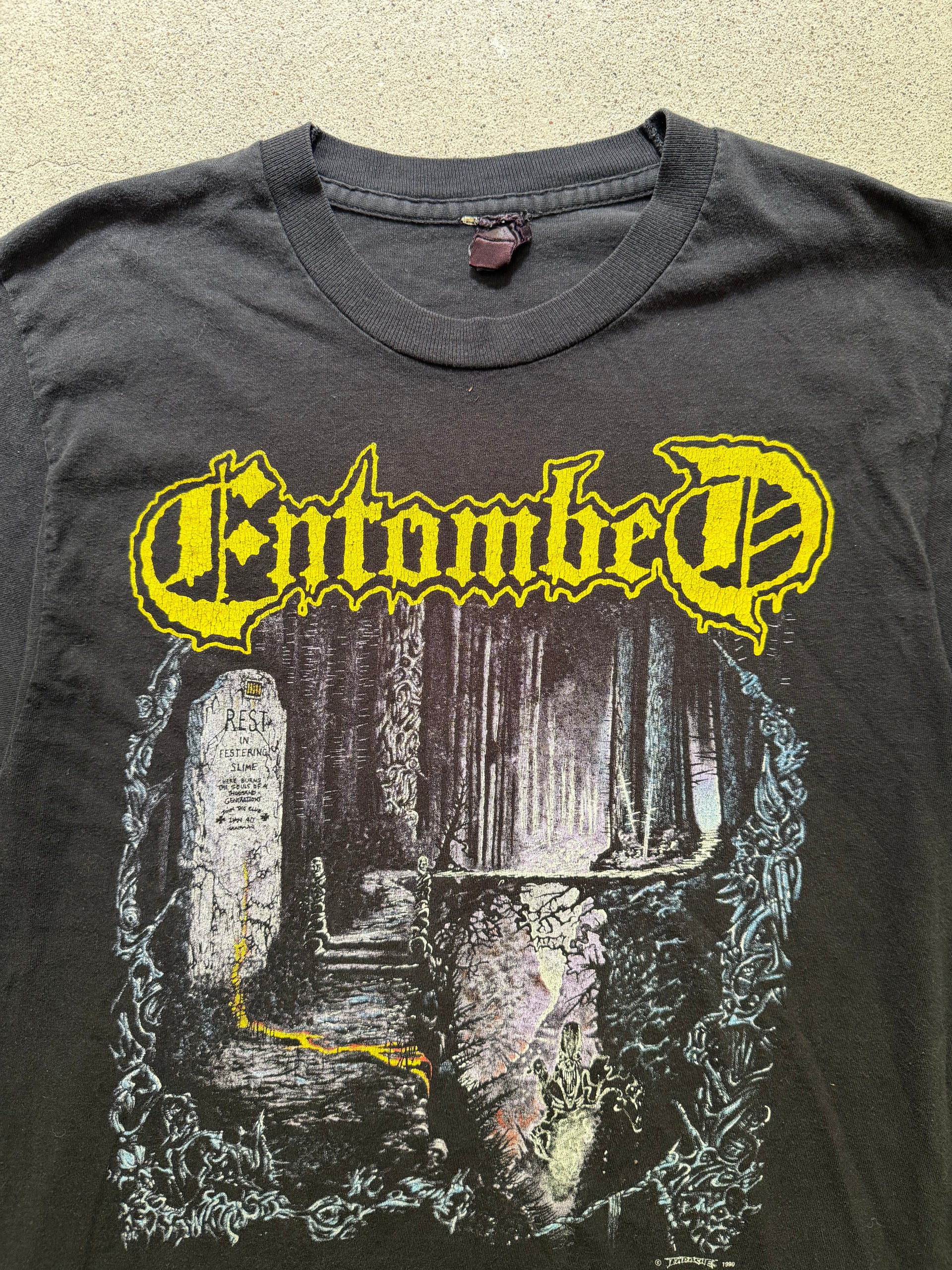 90s Entombed Left Hand Path Tee | Size L