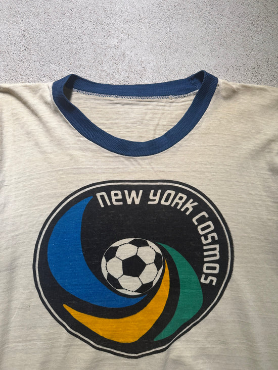 1970s New York Cosmos Ringer T-Shirt | Size L