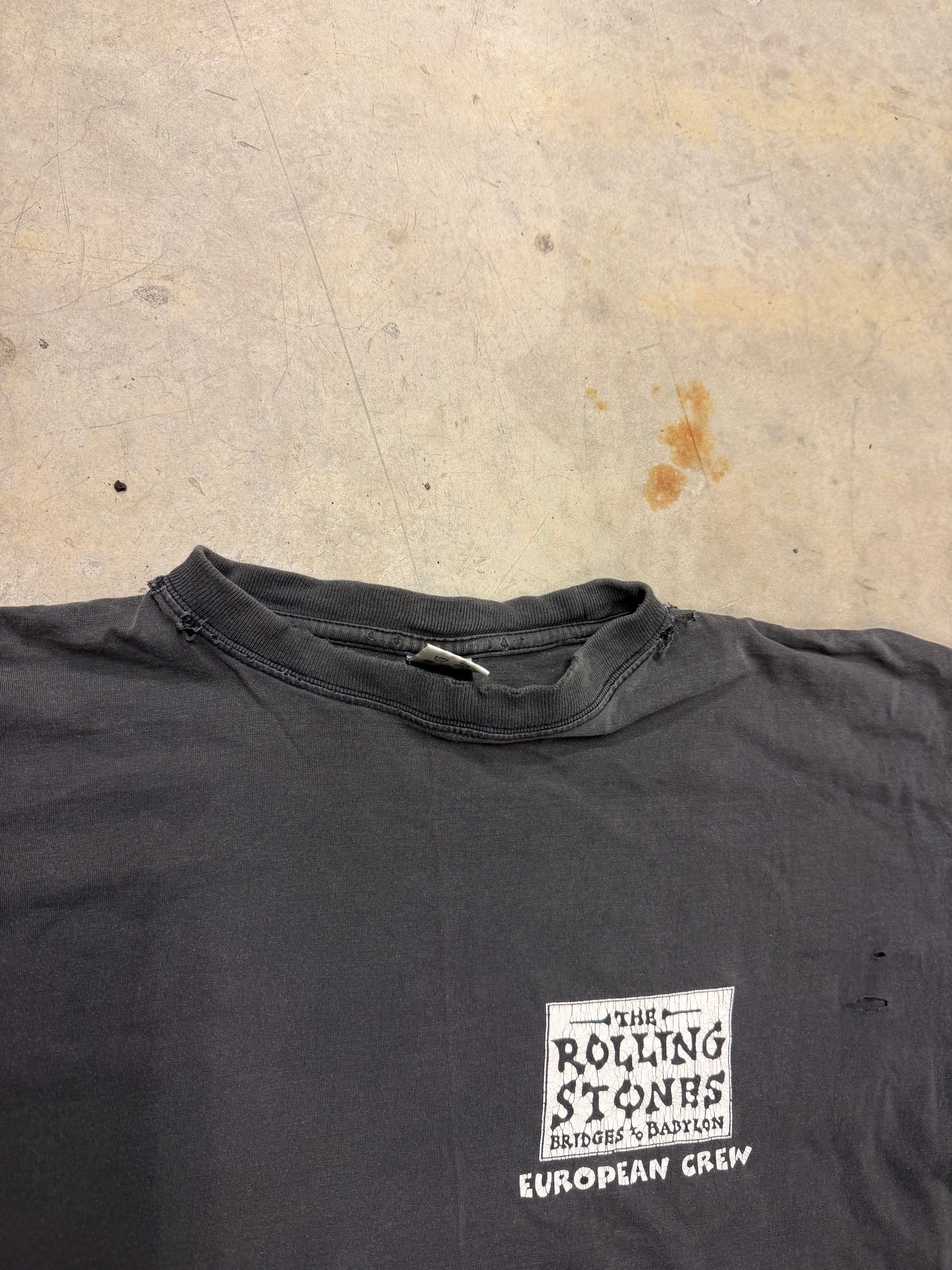 90s The Rolling Stones Bridges to Babylon Crew Tee | Size XL