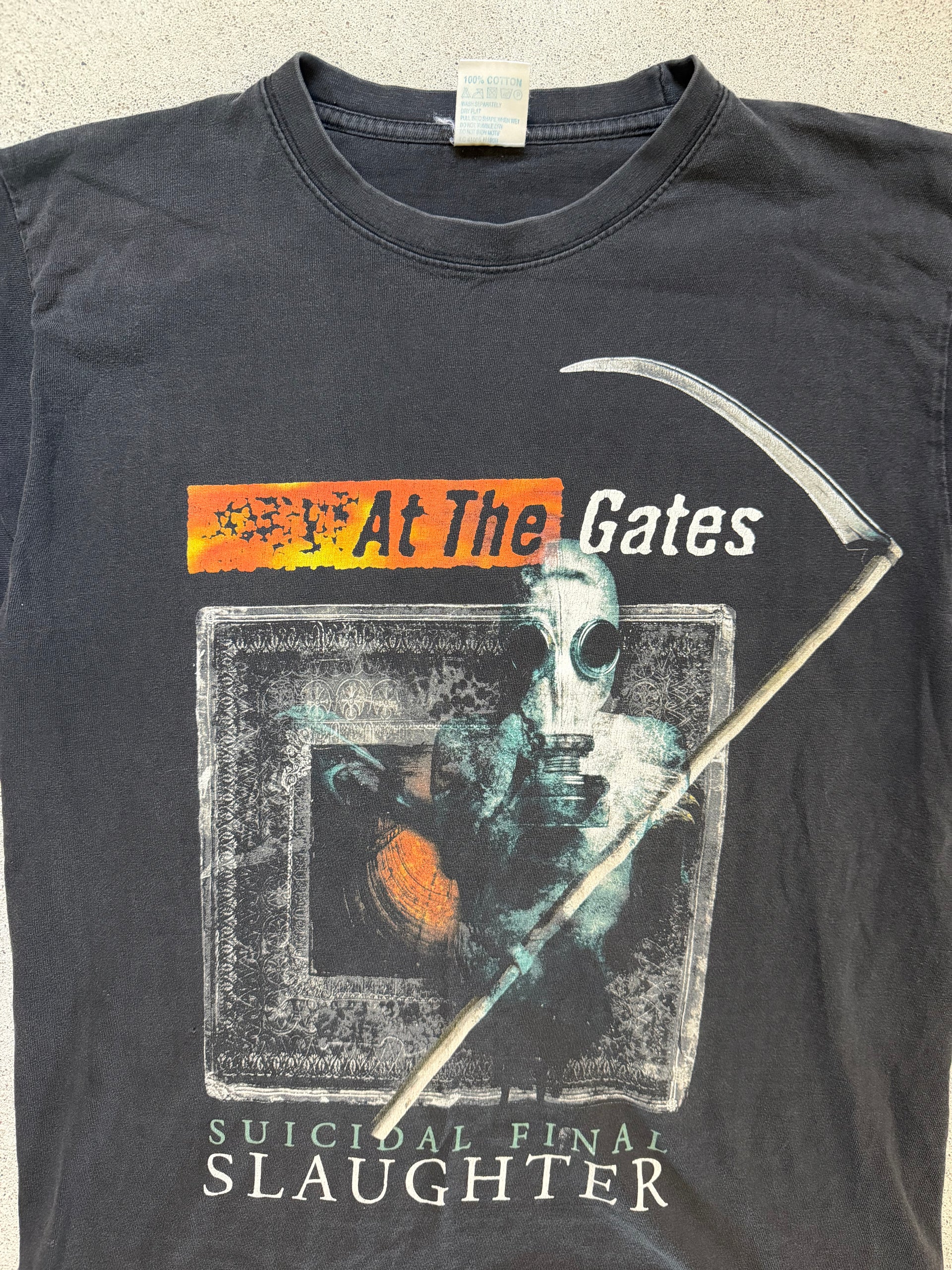2000s At The Gates Suicidal Final Slaughter Tour T-Shirt | Size L