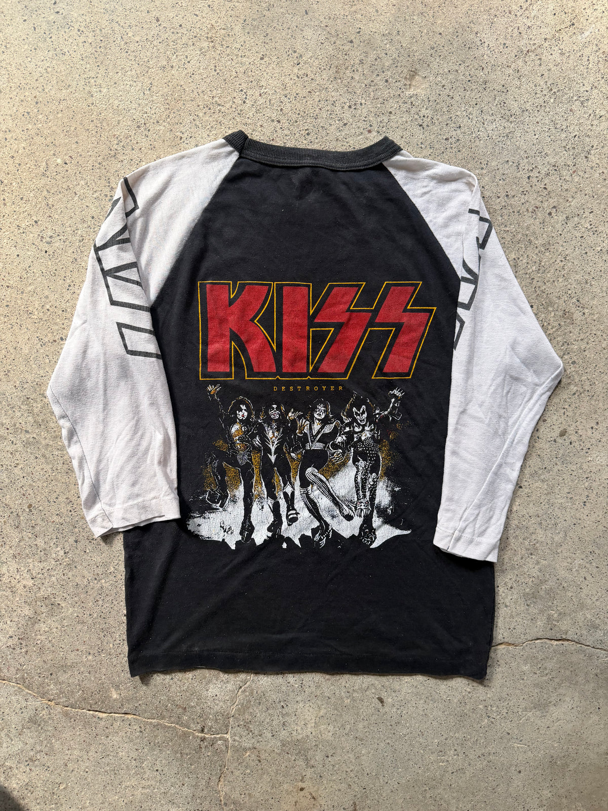 90s KISS Destroyer Raglan T-Shirt | Size M