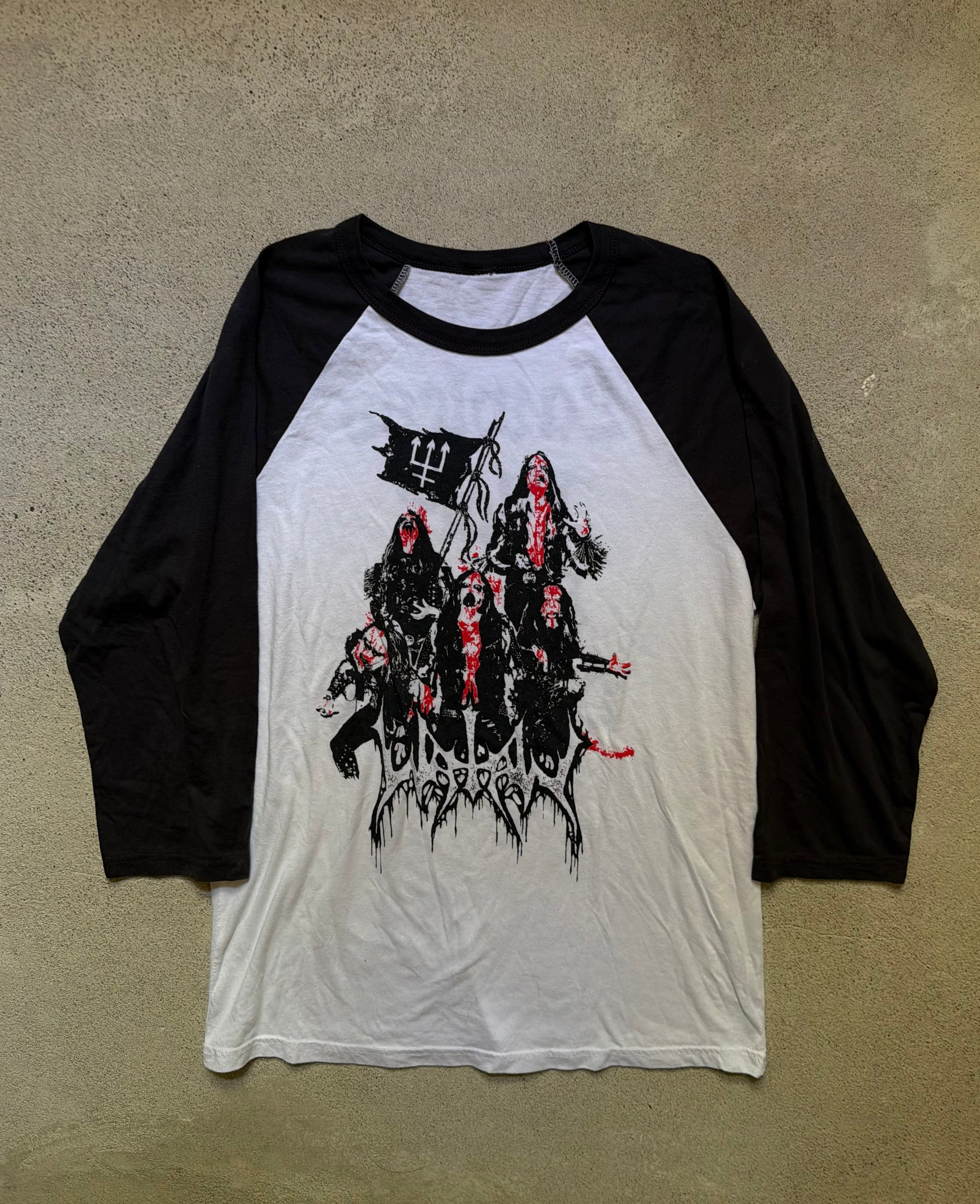 2000s Watain Lawless Black Metal Darkness Raglan | Size L