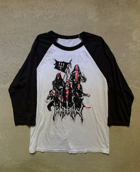 2000s Watain Lawless Black Metal Darkness Raglan | Size L