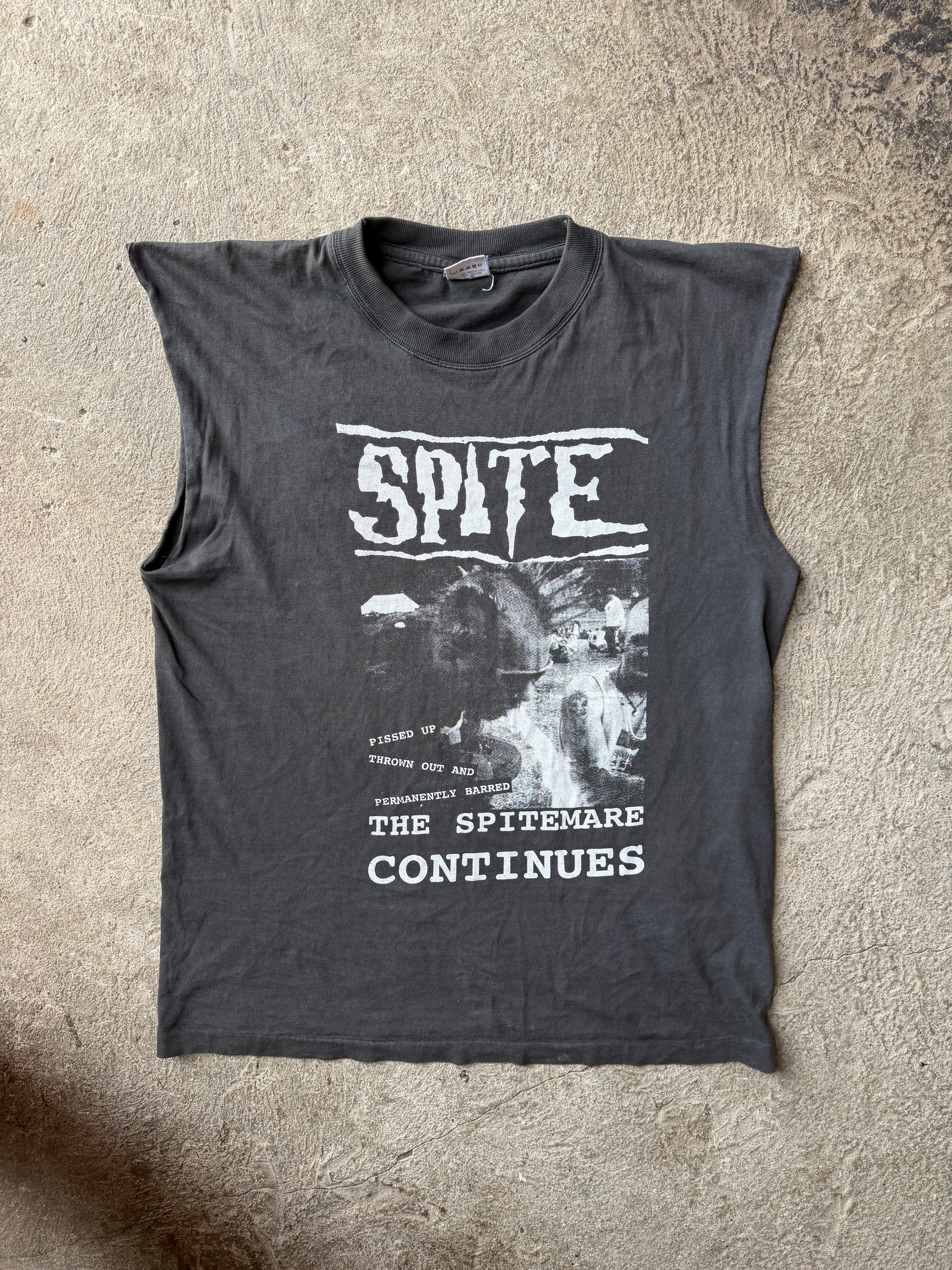 90s Spite The Spitemare Continues Punk Tee | Size L