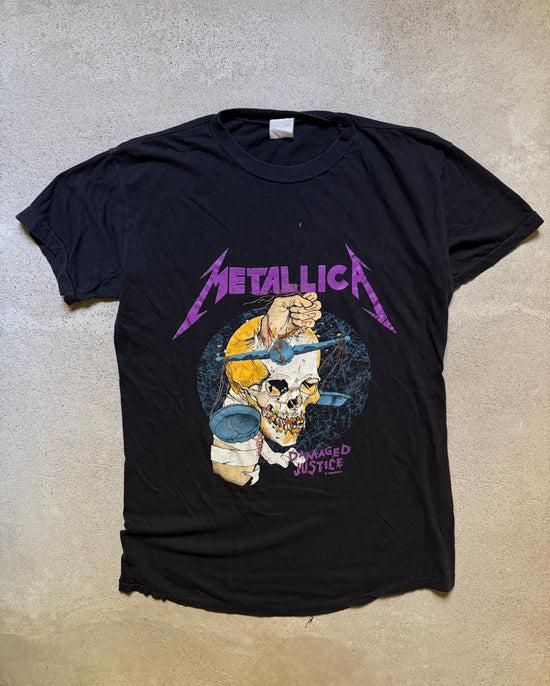 80s Metallica Damaged Justice Tee | Size XL