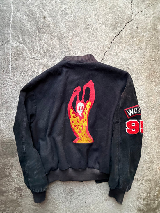 90s Rolling Stones Voodoo Lounge Tour Varsity Jacket | Size L