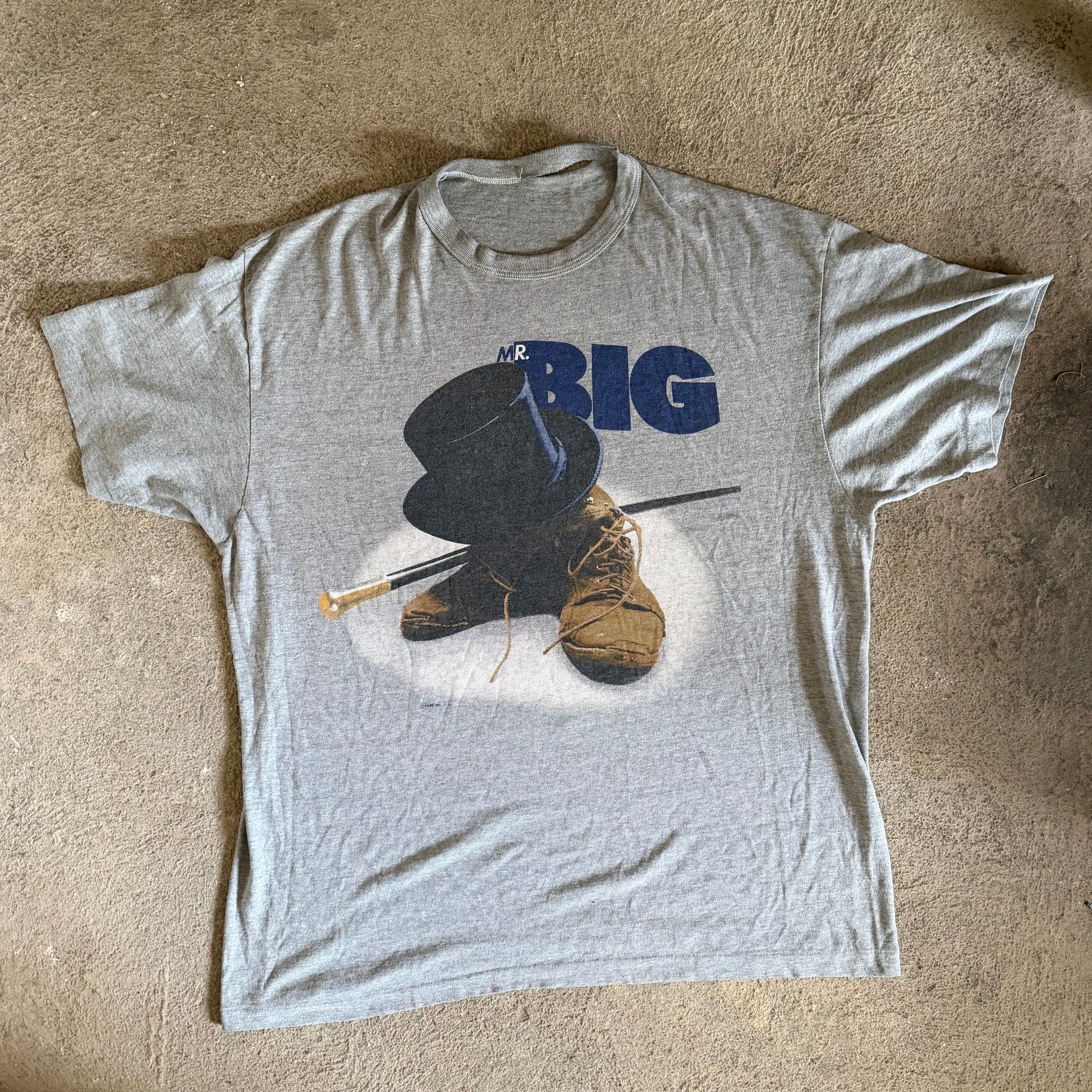 80s Mr. Big The Big Tour Vintage Tee | Size L