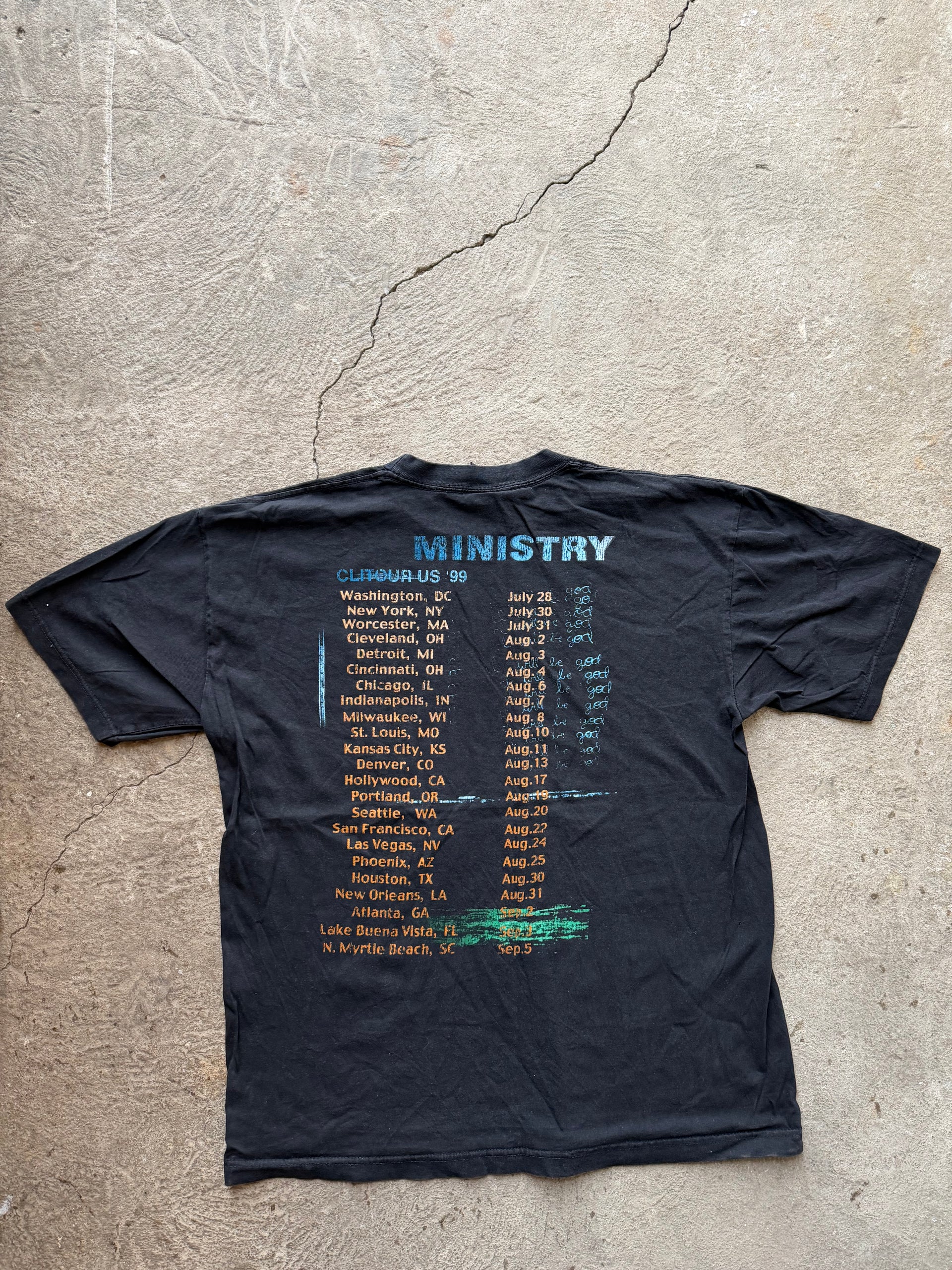 90s Ministry “Dark Side of the Spoon” Tour 1999 Vintage T-Shirt | Size L