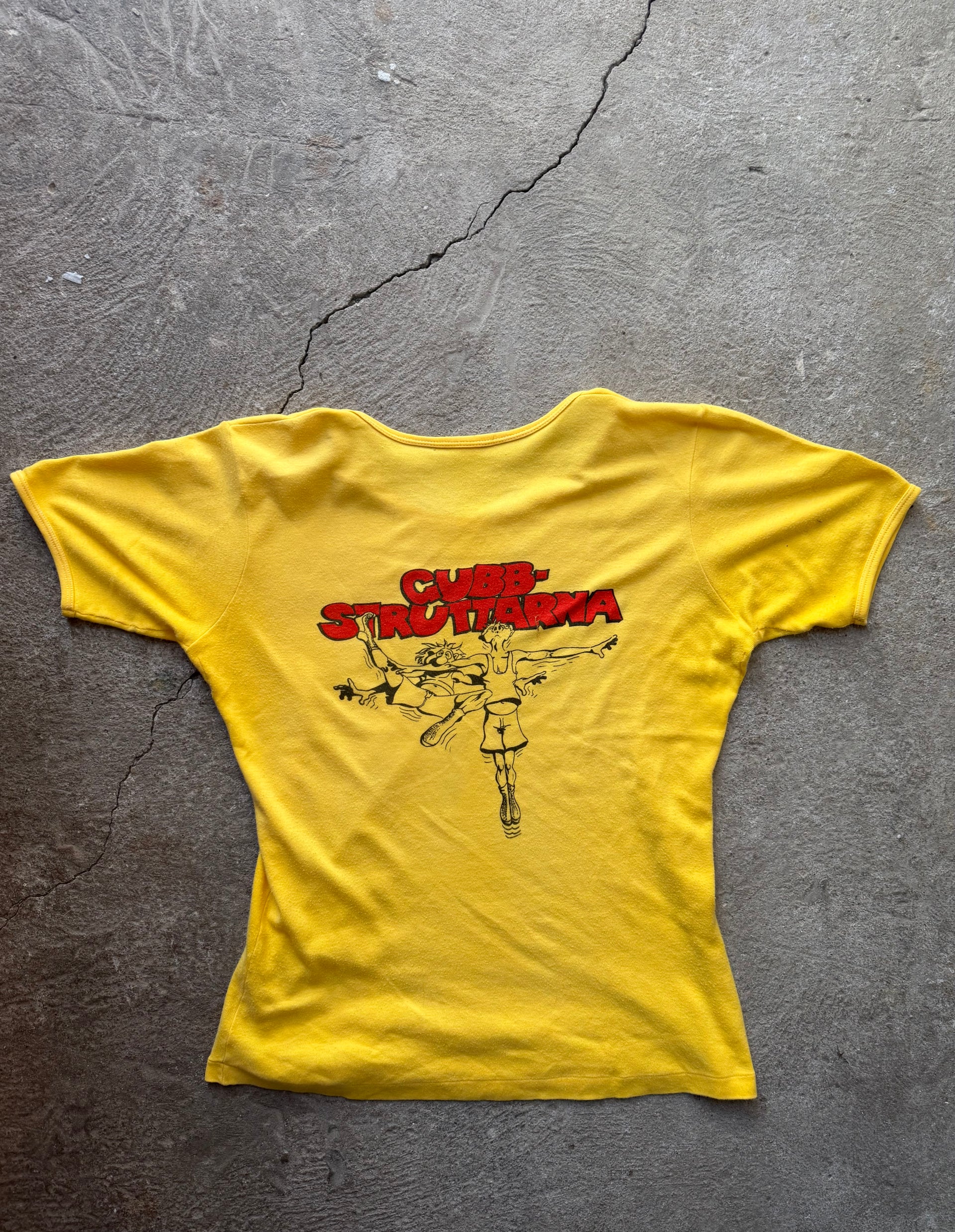 70s Swedish graphic Ringer Tee | Size M
