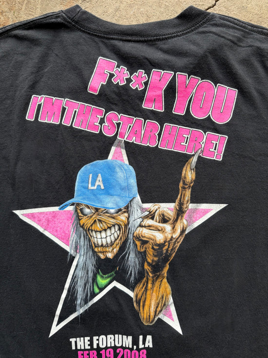 00s Iron Maiden LA Forum Hollywood Walk of Fame T-Shirt | Size XL