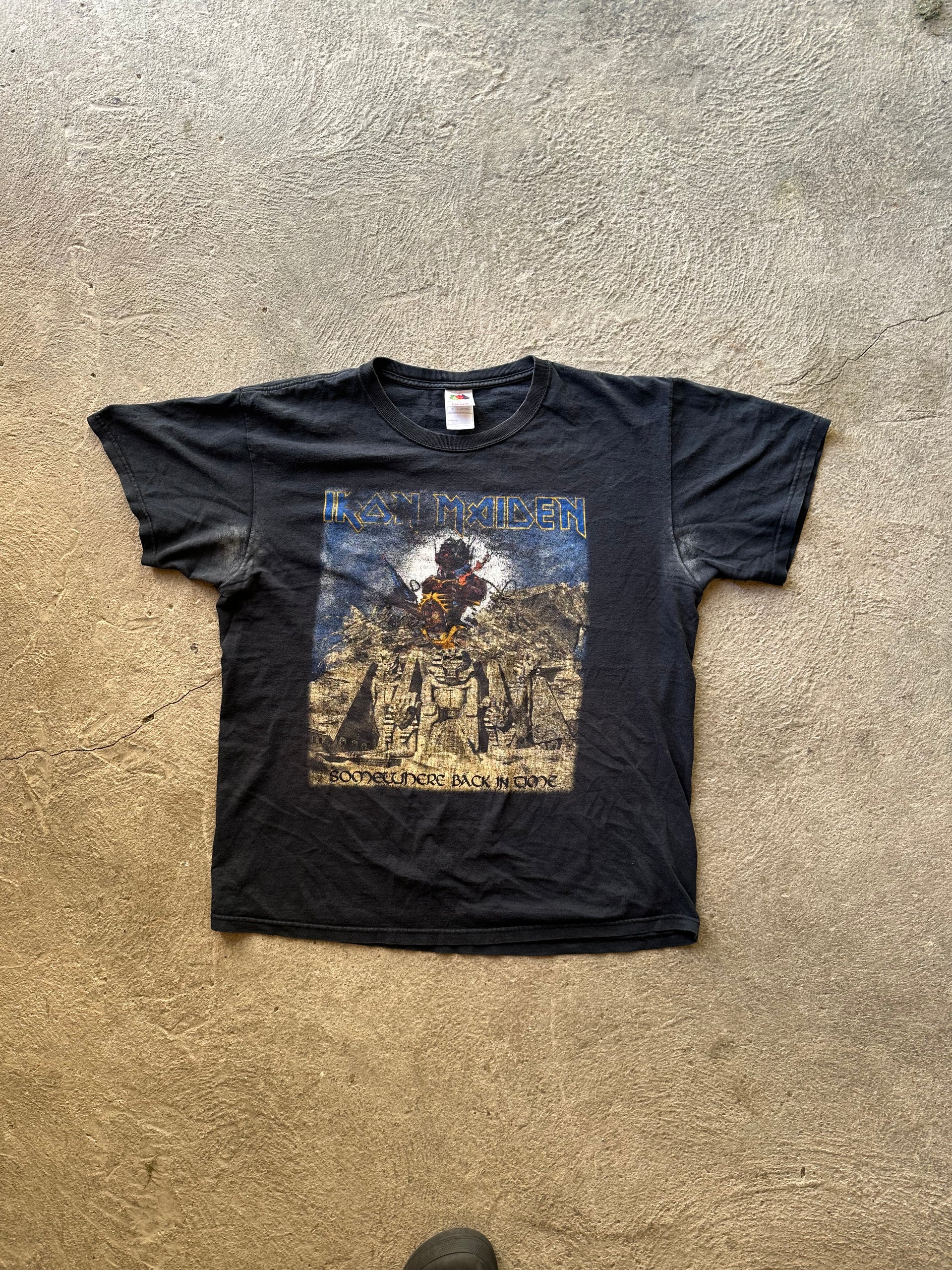 Iron Maiden Somewhere Back in Time World Tour 2008 Tee | Size L