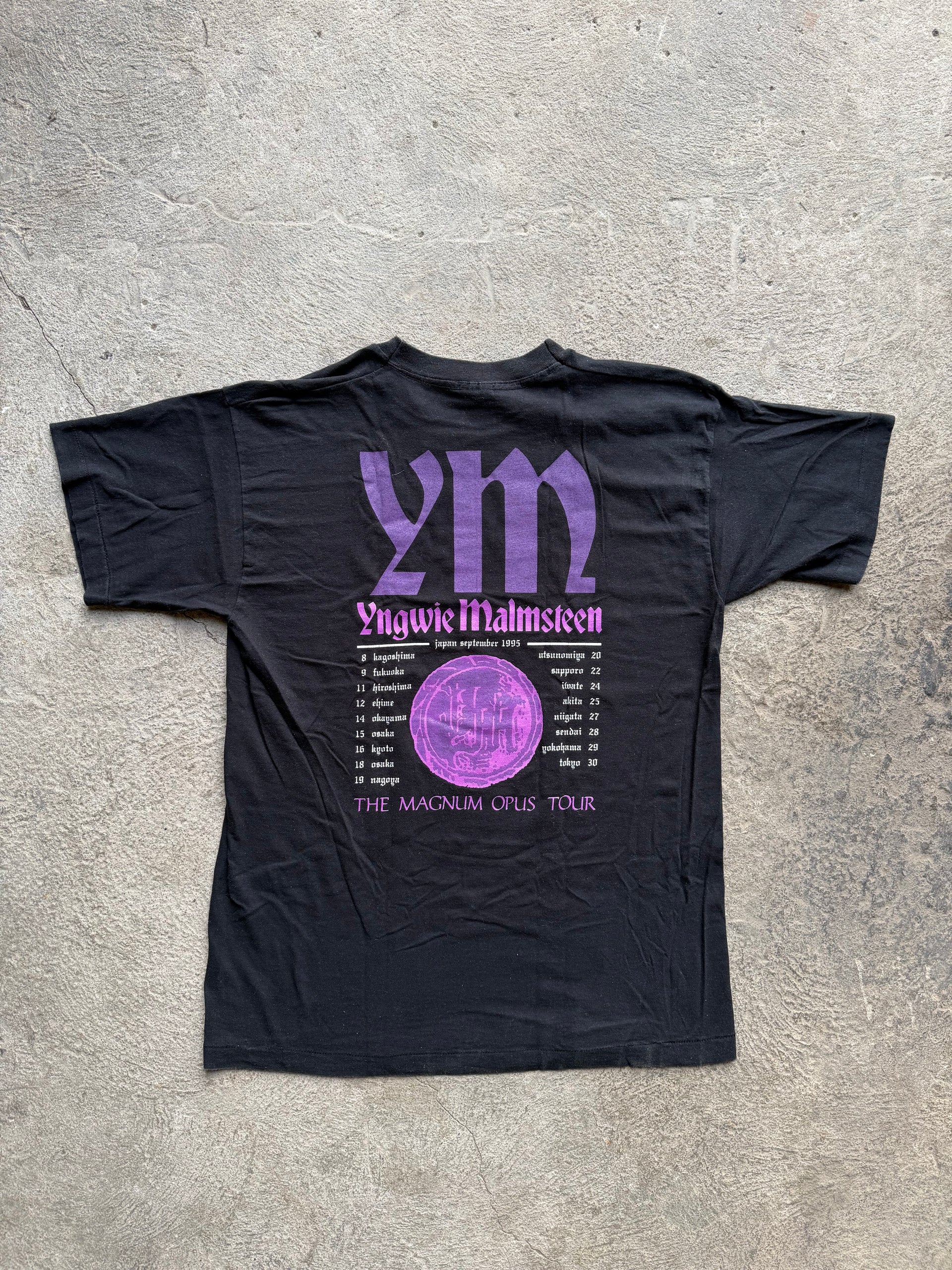 Yngwie Malmsteen Magnum Opus Tour Japan 1995 Vintage Tee | Size L