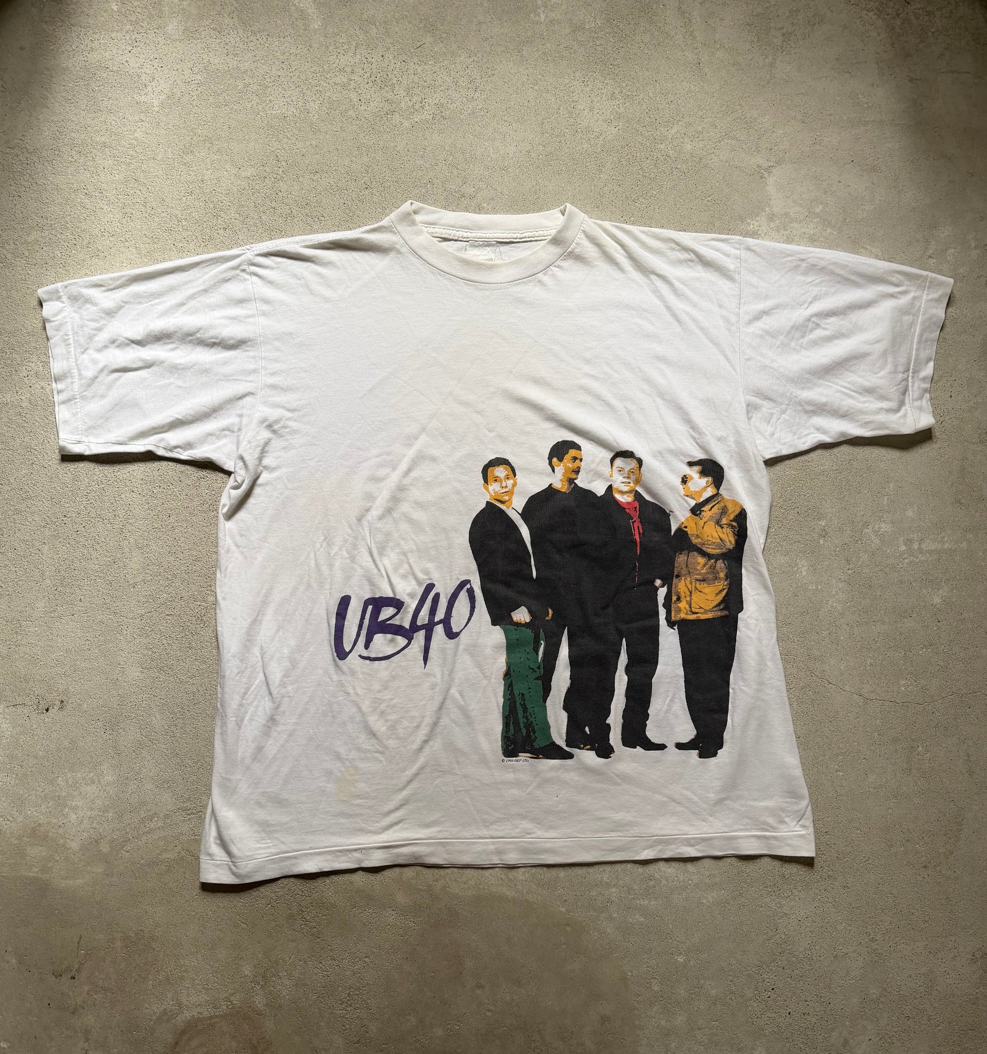 90s UB40 World Tour 1993 T-Shirt | Size XXL