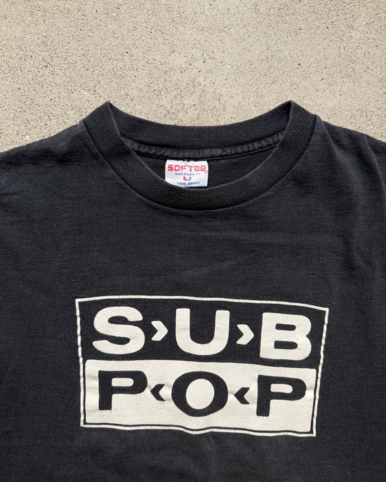 90s Sub Pop Logo T Shirt | Size L