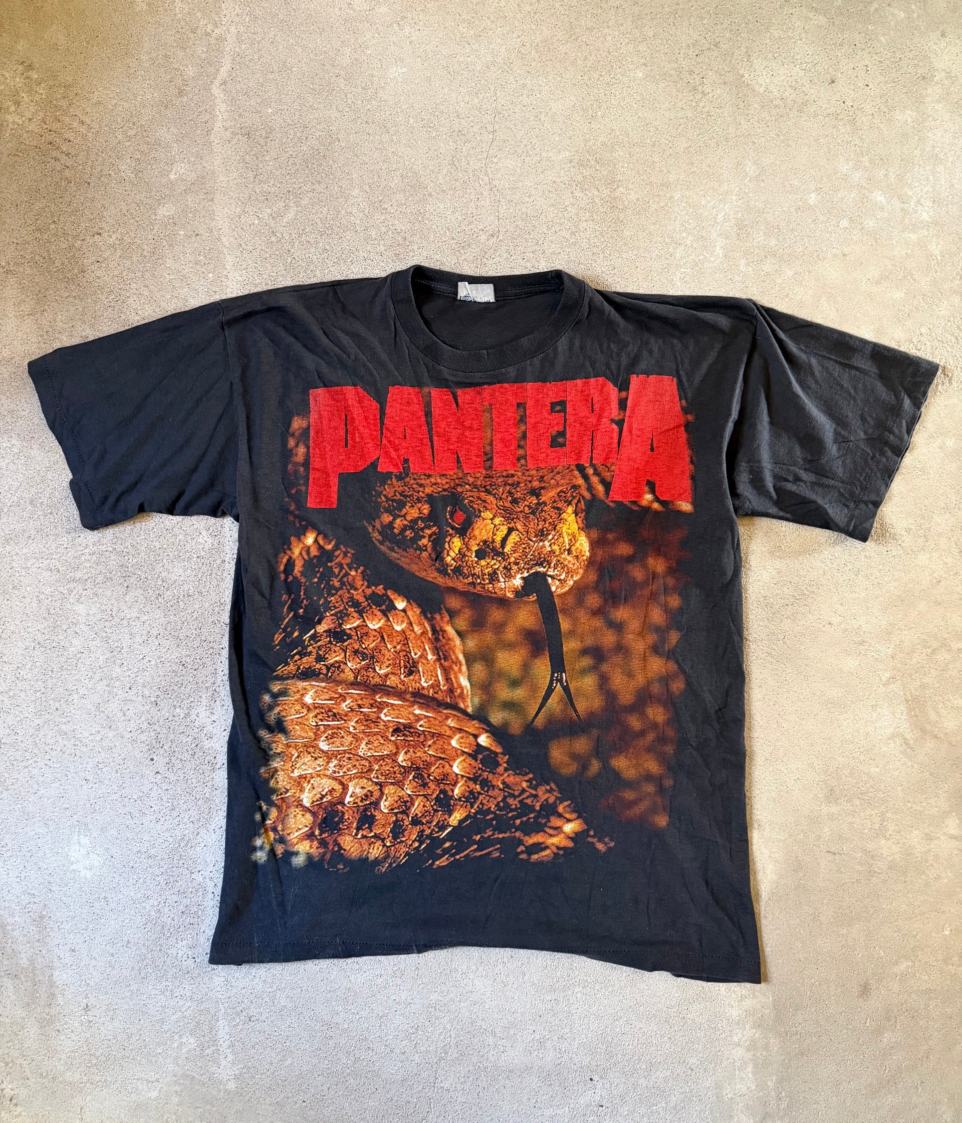 90s Pantera Snake Band T Shirt | Size L