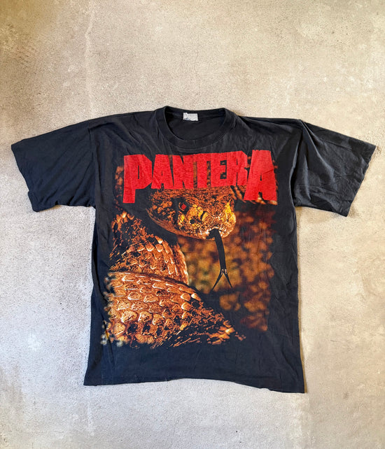90s Pantera Snake Band T Shirt | Size L