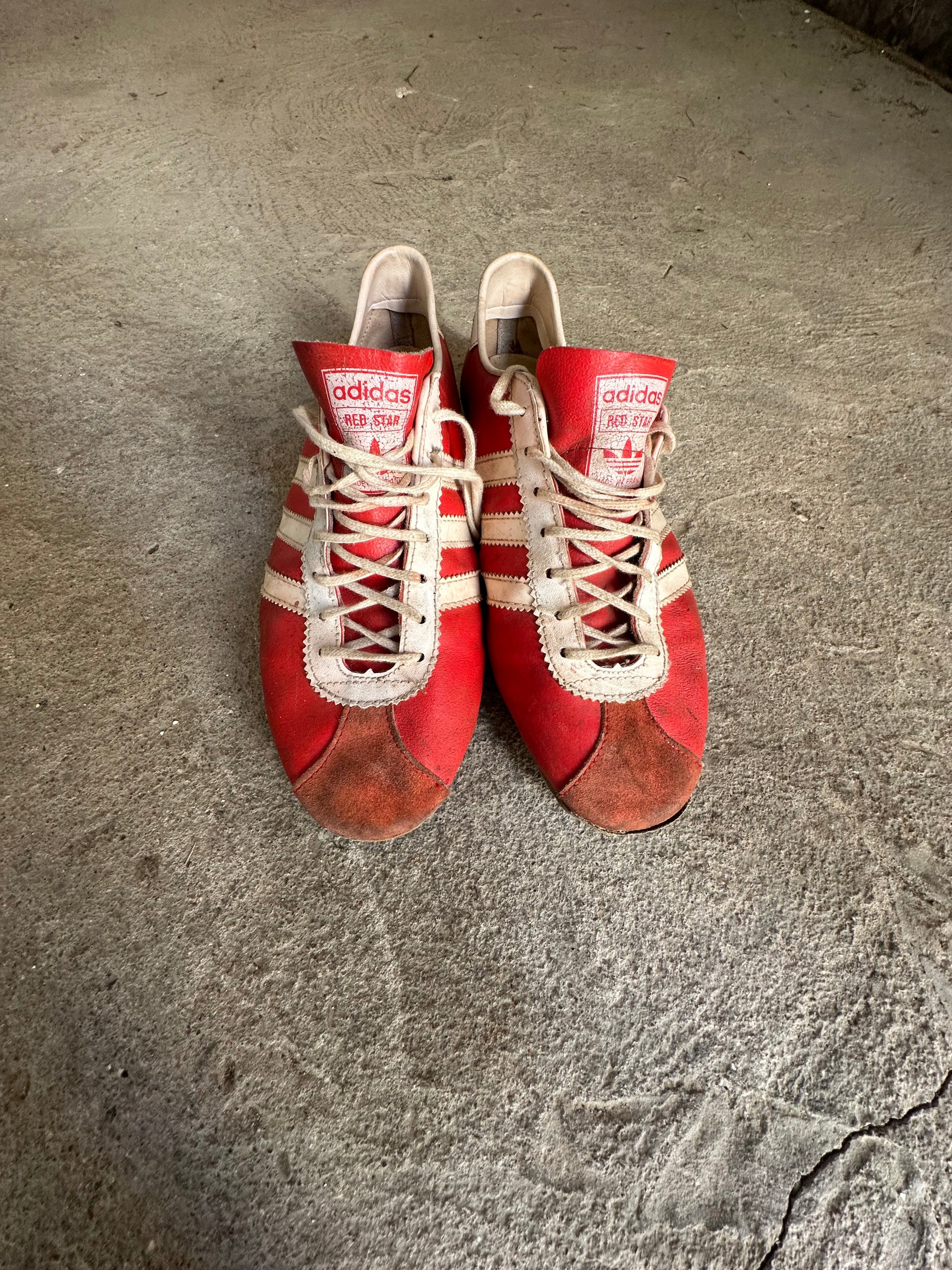 70s Adidas Red Star Made in France Sneakers | ca Size EU 42
