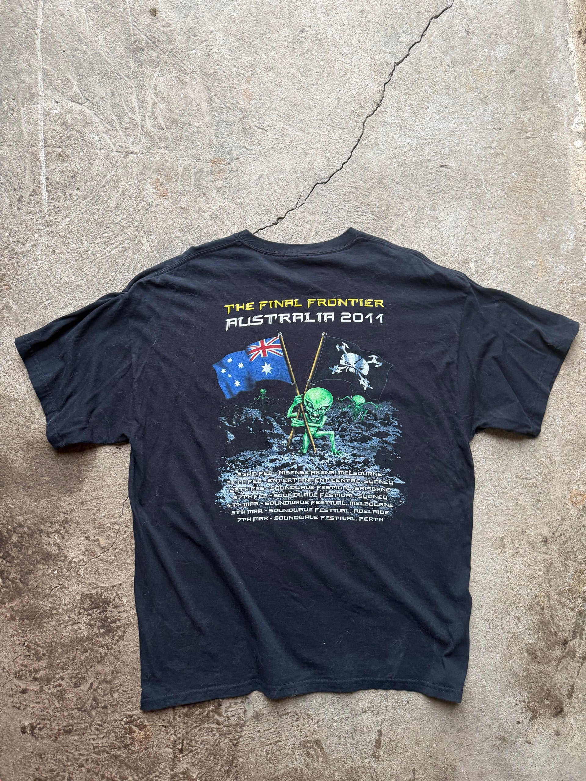 2010 Iron Maiden The Final Frontier Australia 2011 Tour T-Shirt | Size XL