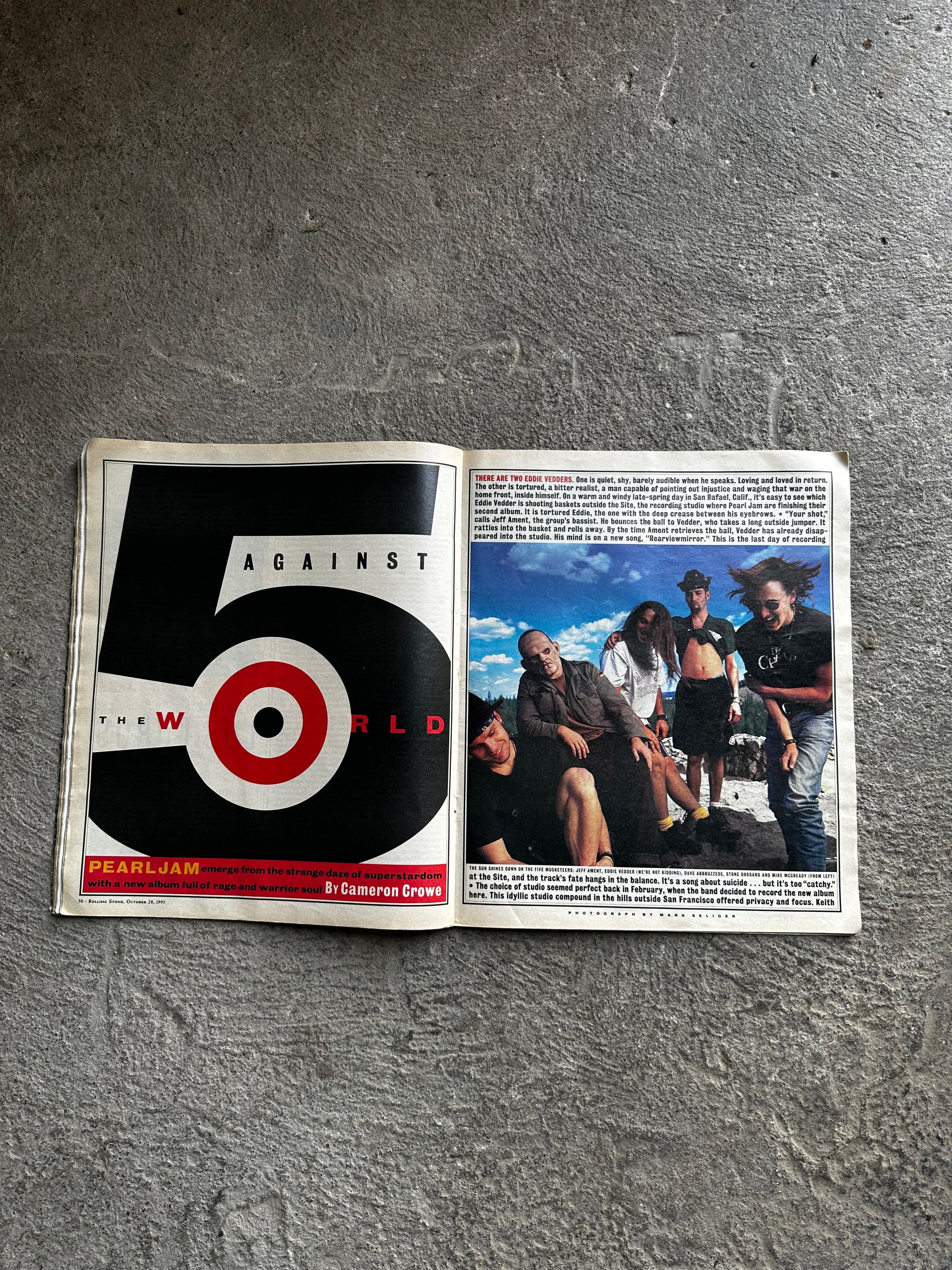 Rolling Stone Issue 668 – October 28, 1993
Pearl Jam Cover