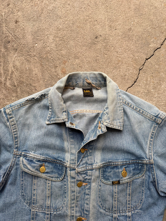 70s Lee Light Wash Denim Jacket | Size M/42