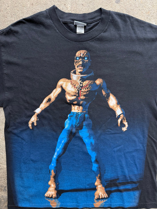 90s Iron Maiden Eddie Graphic all over print Tee | Size XL