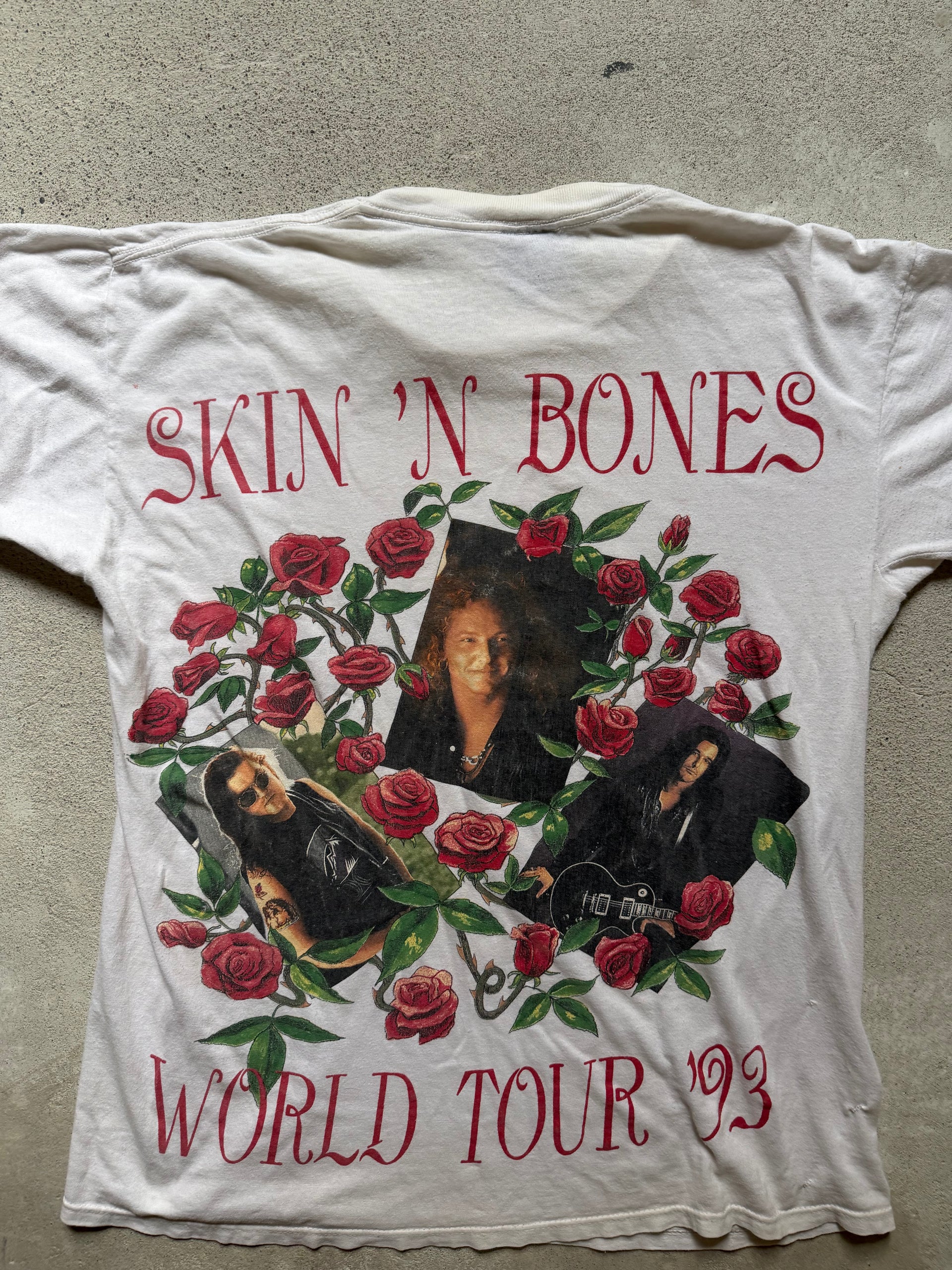 90s Guns N’ Roses Skin N’ Bones Tour Tee | L