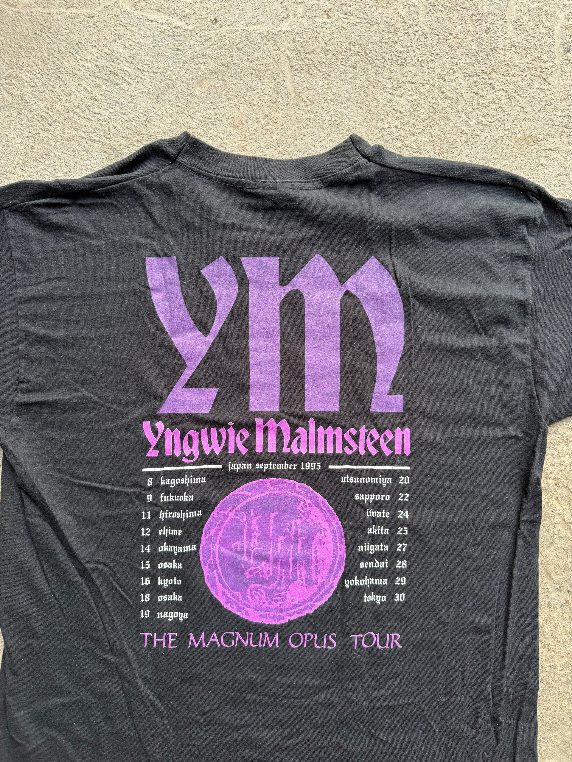 Yngwie Malmsteen Magnum Opus Tour Japan 1995 Vintage Tee | Size L