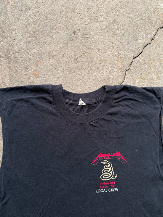 90s Metallica Stadium Tour 1993 Local Crew Sleeveless Tee | Size XL