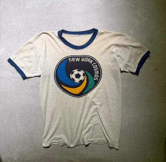 1970s New York Cosmos Ringer T-Shirt | Size L