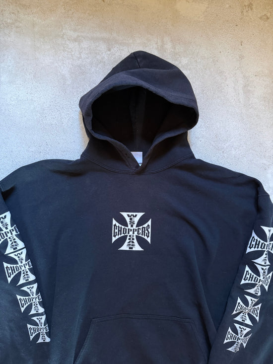 90s West Coast Choppers Cross Hoodie | Size XL