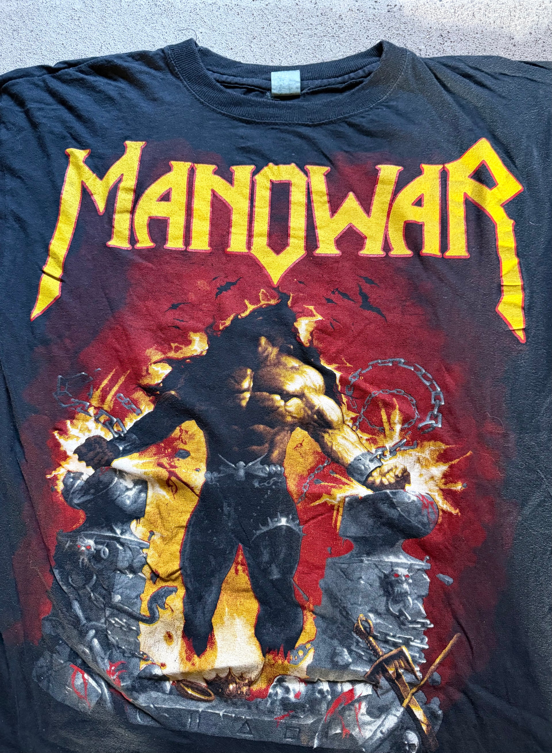 90s Manowar Gods of Metal 1997 T Shirt | Size M
