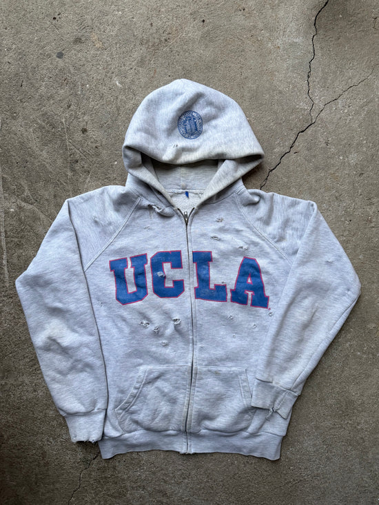 00s UCLA Distressed Zip Hoodie | Size M