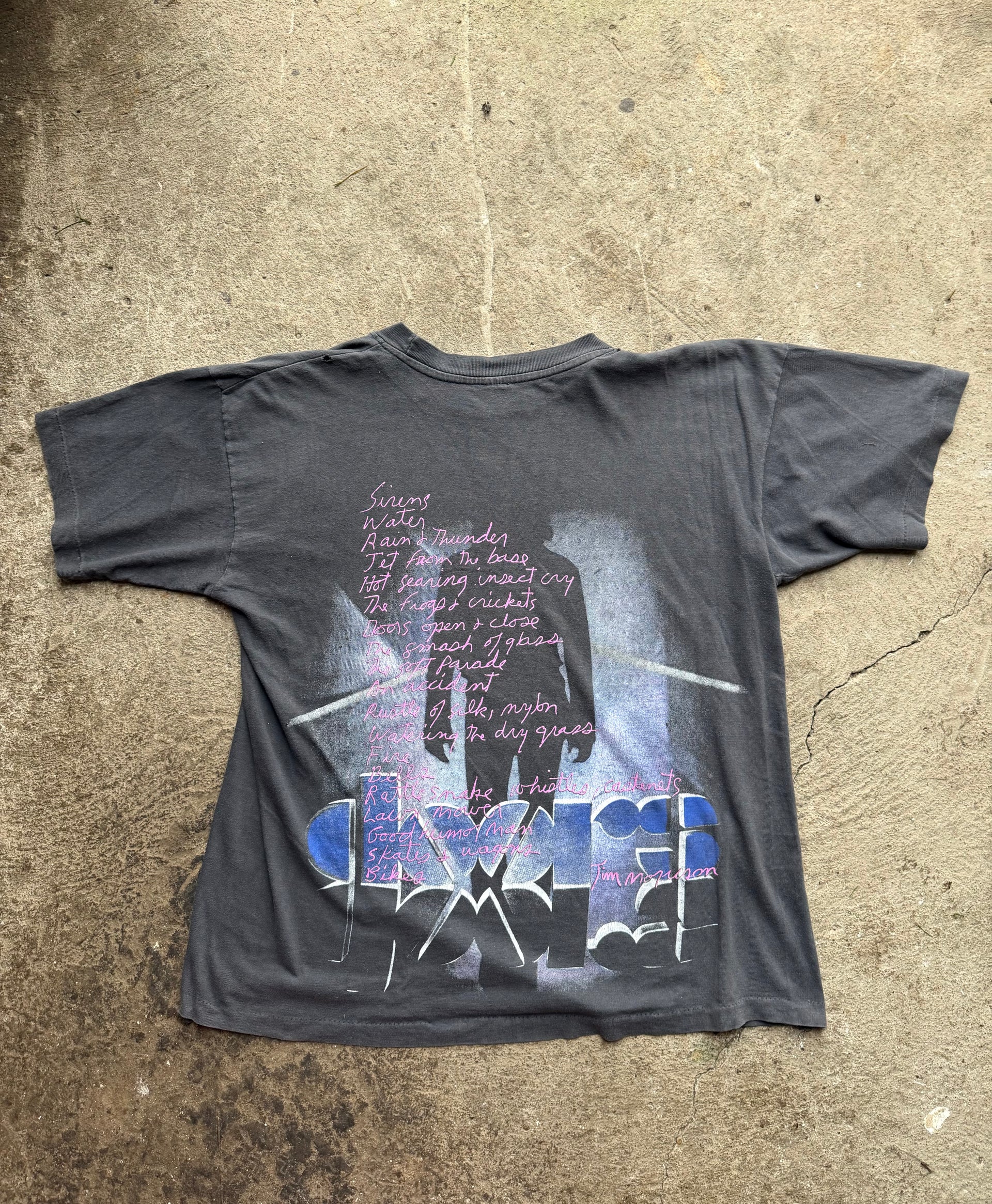 90s Jim Morrison Psychedelic Tee | Size L