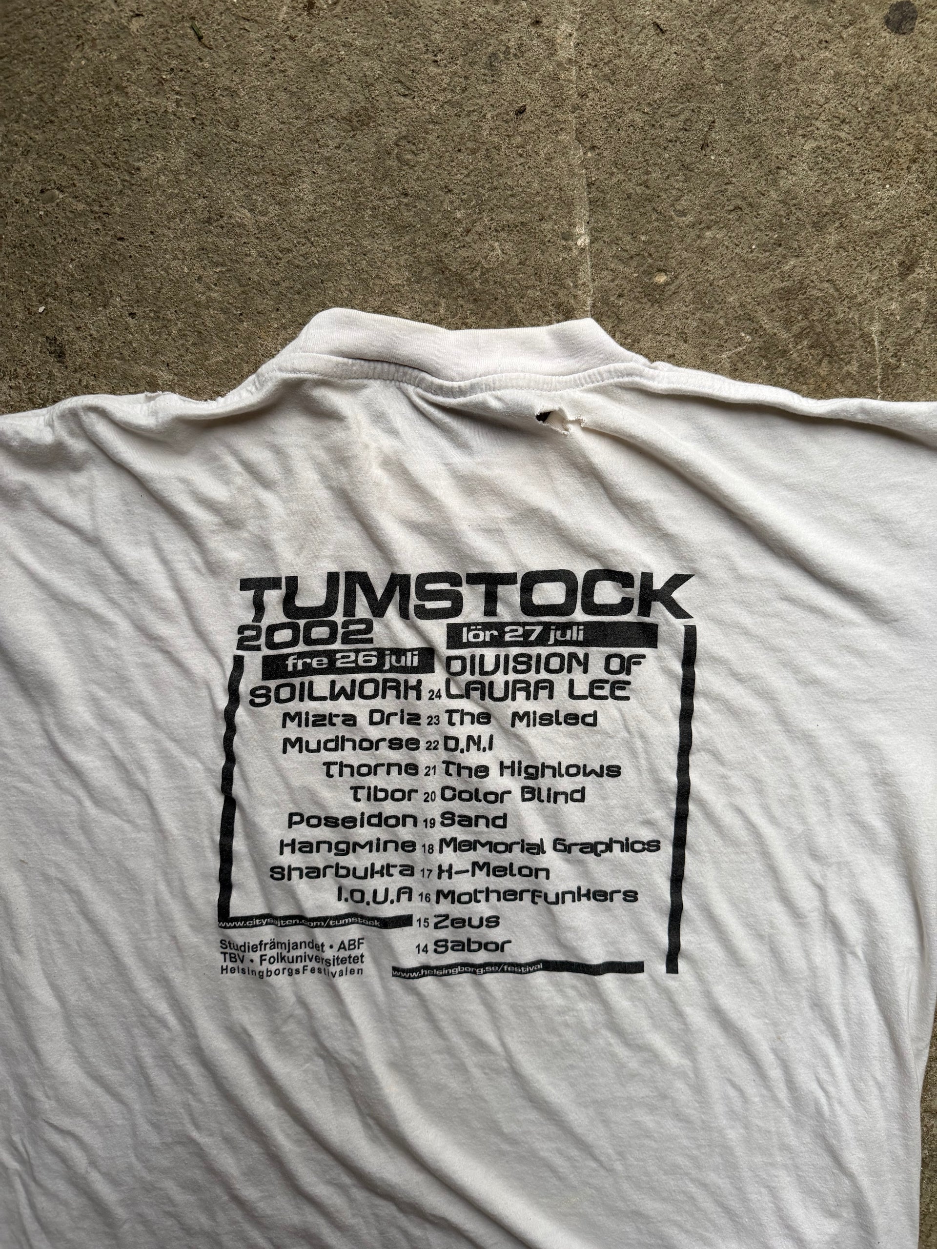 2002 Tumstock Festival Tee Trashed |Size L
