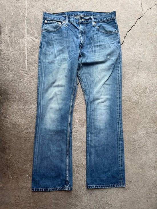 90s Levi’s 507 Faded Mid Blue Jeans | W34 L32
