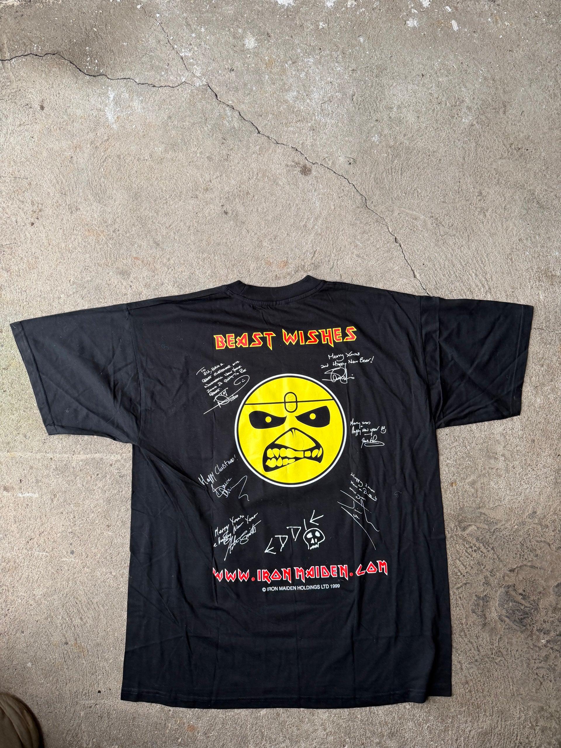 90s Iron Maiden “No, Bill!” Beast Wishes Tee | Size XXL