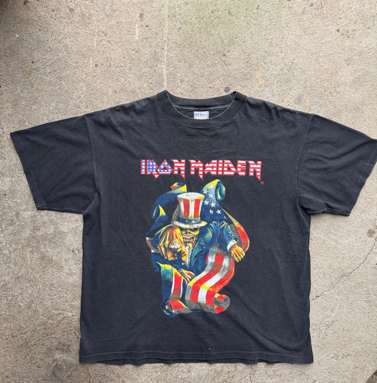90s Iron Maiden Uncle Sam Vintage T-Shirt | Size XL