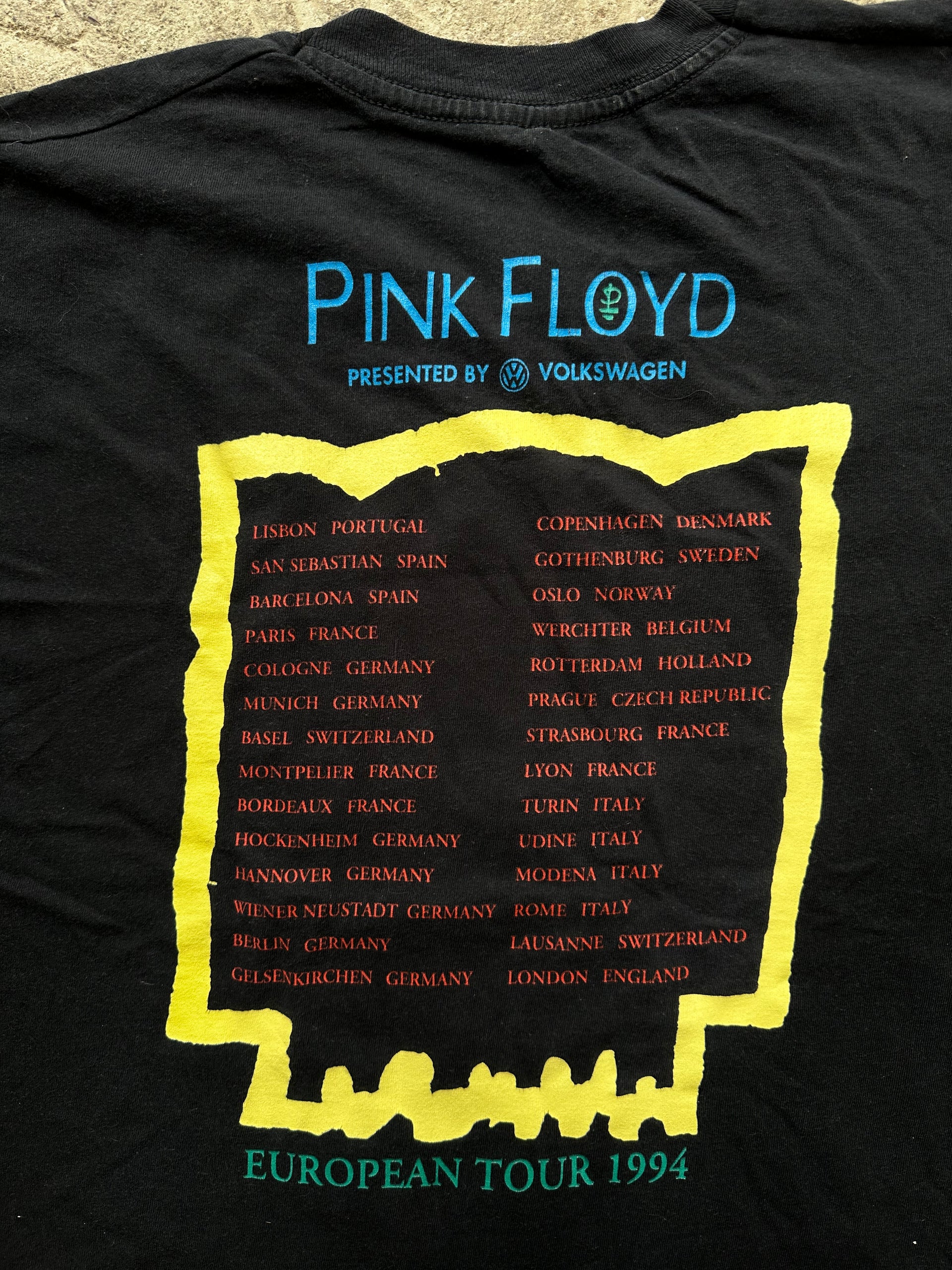 Pink Floyd European Tour 1994 Vintage T-shirt | Size L/XL