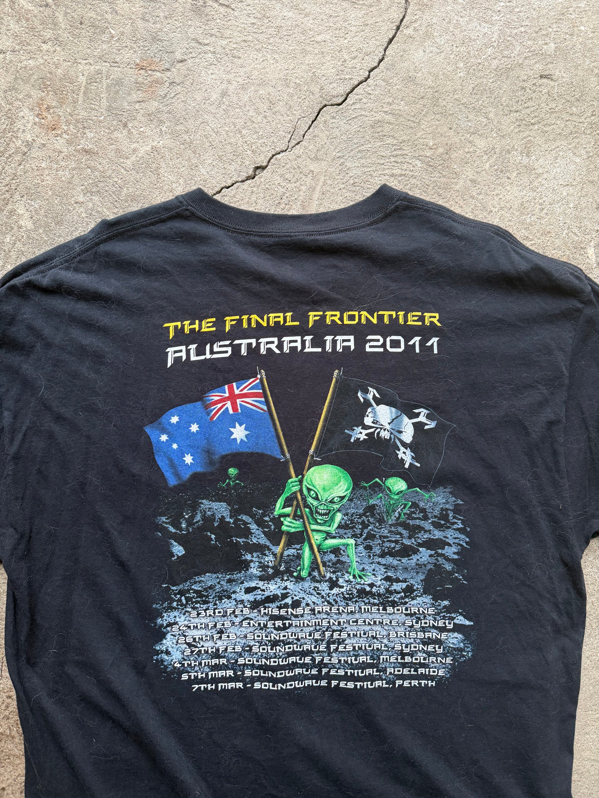 2010 Iron Maiden The Final Frontier Australia 2011 Tour T-Shirt | Size XL