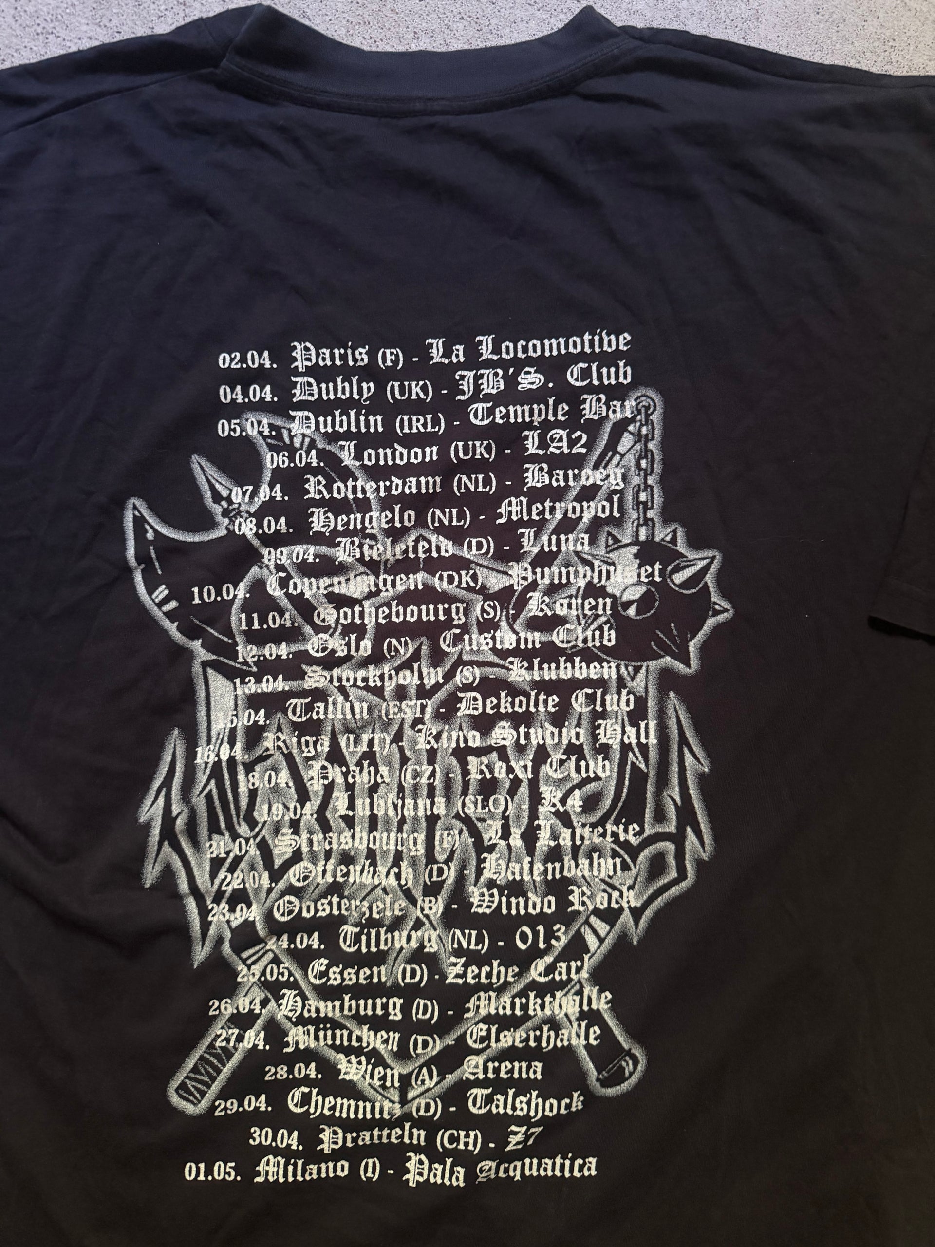 2000s Vomitory European Tour Band Tee | Size L