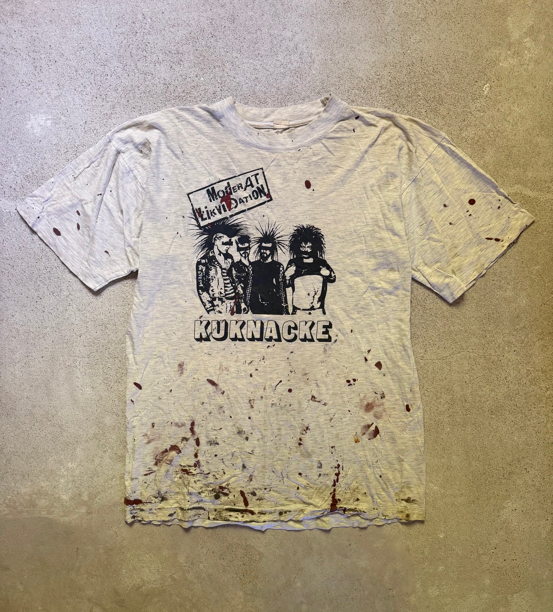 90s Moderat Likvidation “Kuknacke” Distortion Records T-Shirt | Size L