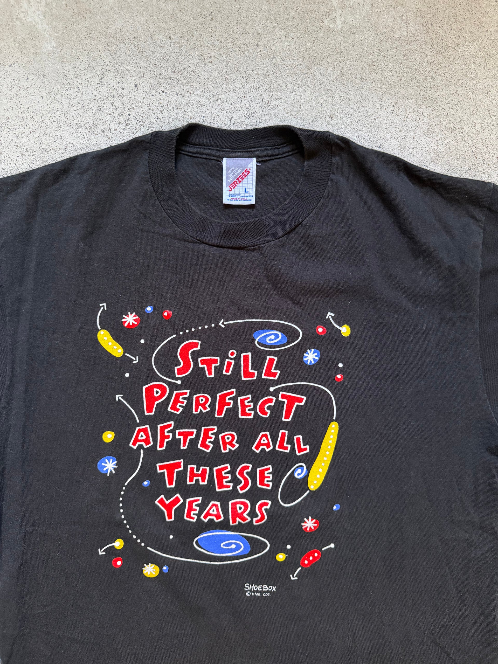 90s “Still Perfect After All These Years” Tee | Size L