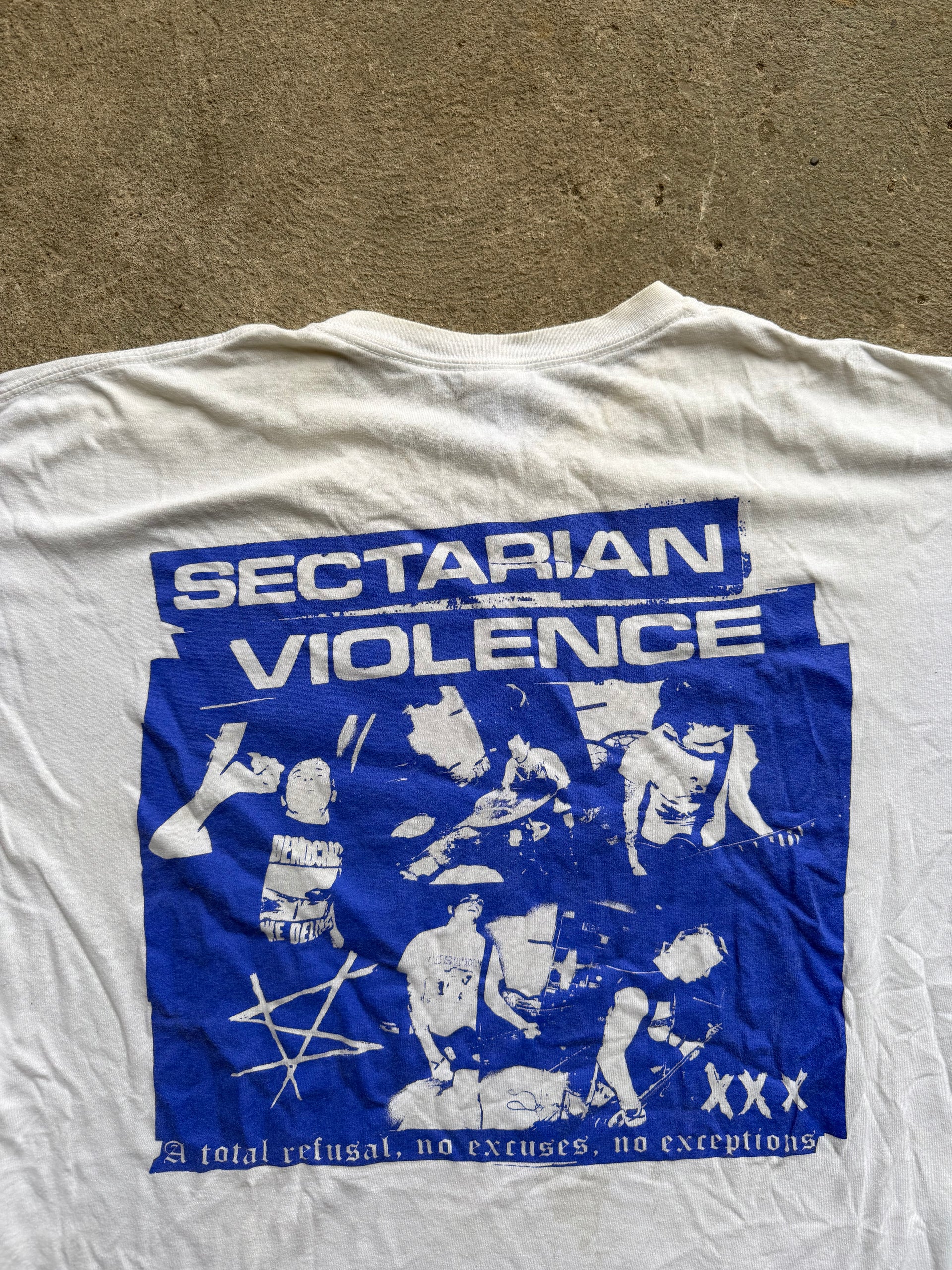 2010s Sectarian Violence “No Use” Tee | Size XL